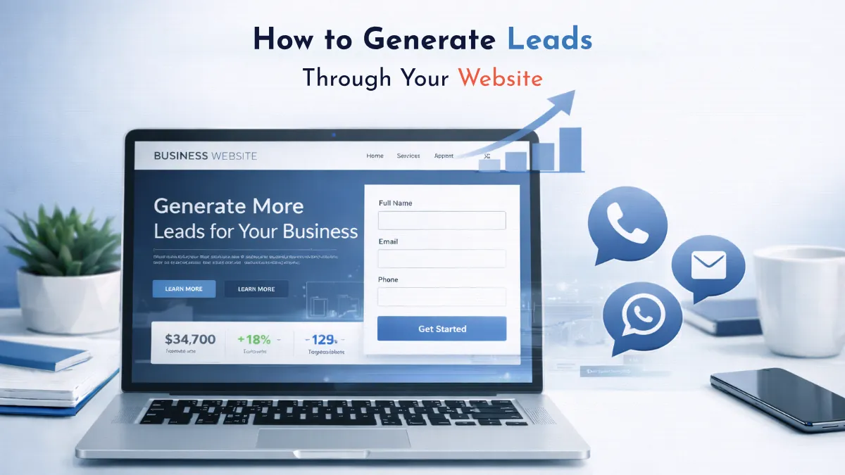 How to generate leads through your website using conversion-focused design and digital marketing strategies