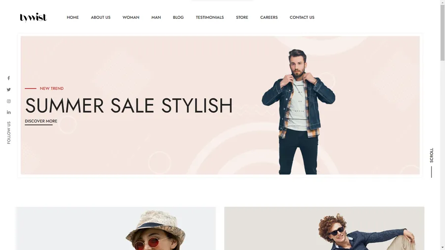 Tywist – Website & E-commerce project by Friendly Infotech