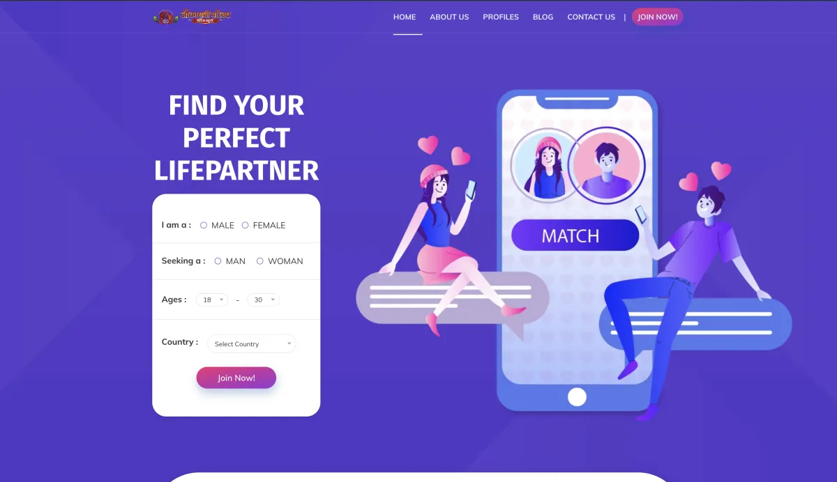 JIvansathi Parichay – Website project by Friendly Infotech