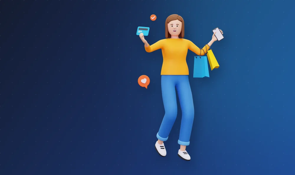Online shopper buying from a well-managed marketplace store