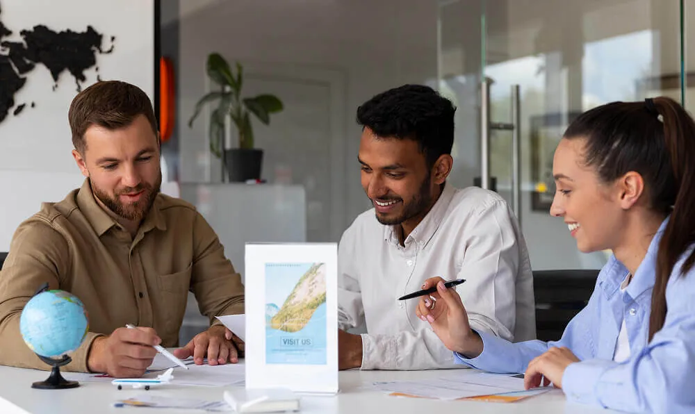 Team planning custom business software