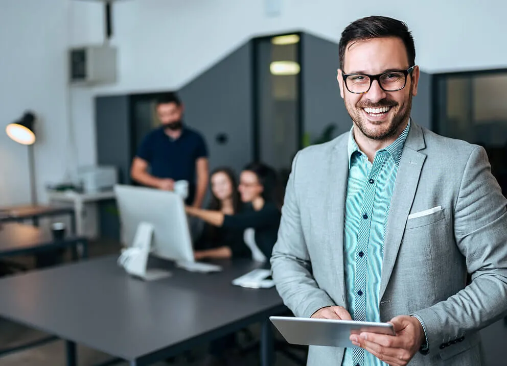 SEO specialist reviewing search performance